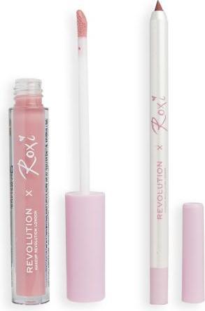 Actual product image Makeup Revolution x Roxi Lip Kit (Cherry Blossom)