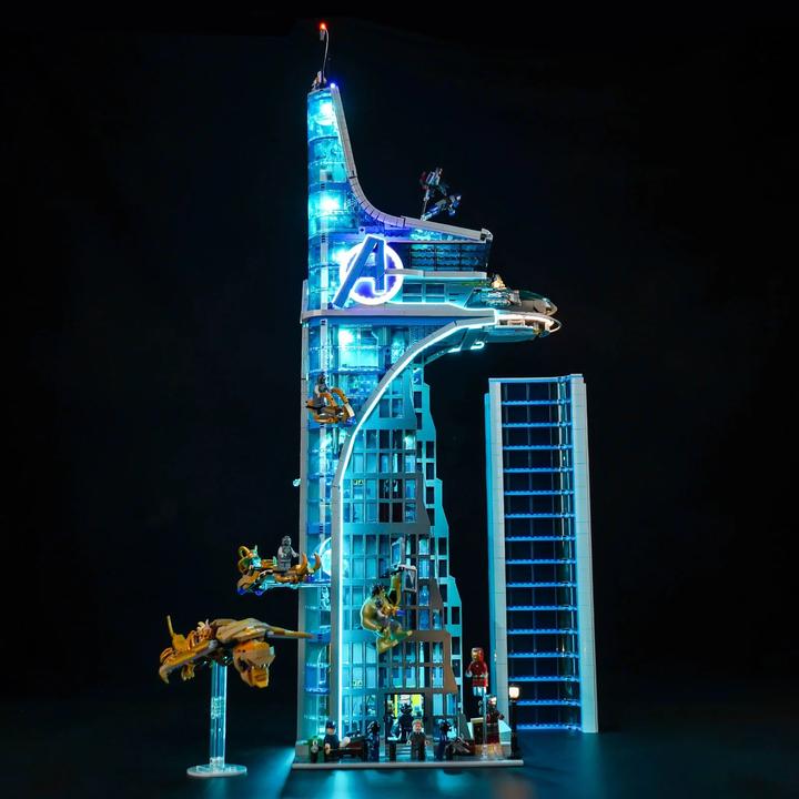 Actual product image BrickBling LED Licht Set für LEGO Avengers Tower (76269) inkl. Fernbedienung