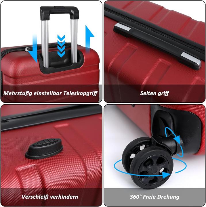 Image du produit Tan.Tomi Handgepäck-Hartschalenkoffer mit Passwortsperre (41 l, Bagage à main (jusqu'à 50l))
