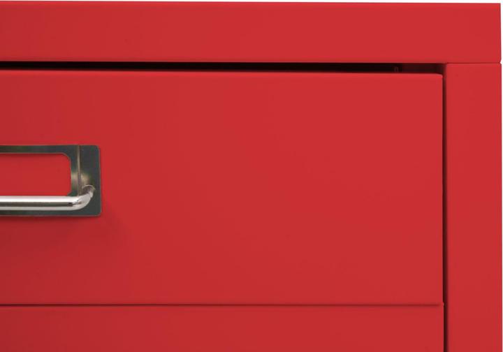 Produktbild Mendler Rollcontainer HWC-L49, Metall 55x40x41cm 4 Schubladen, rot