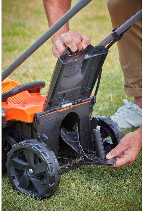 Actual product image Black & Decker Battery lawn mower BCMW3336N Solo (Rechargeable battery operated)