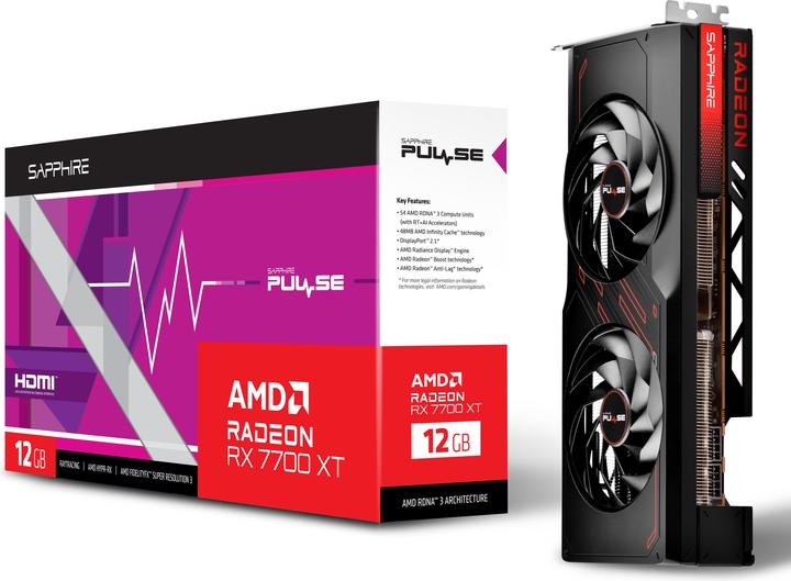 Produktbild Sapphire RX 7700XT Pulse Gaming (12 GB)