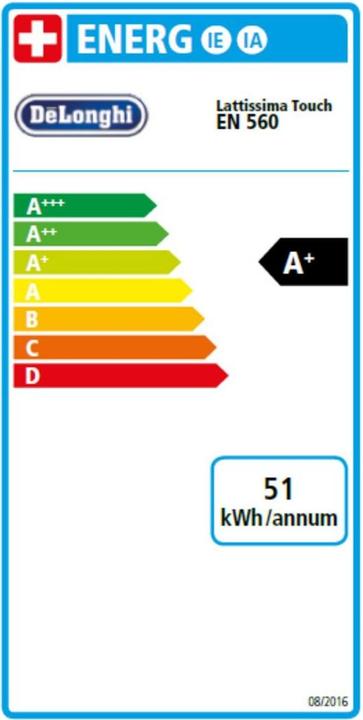 Energie-Label De'Longhi Lattissima Touch (NESPRESSO Original)