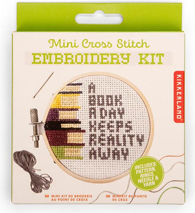 Produktbild Kikkerland - Books Mini Cross Stitch Embroidery - (GG271)