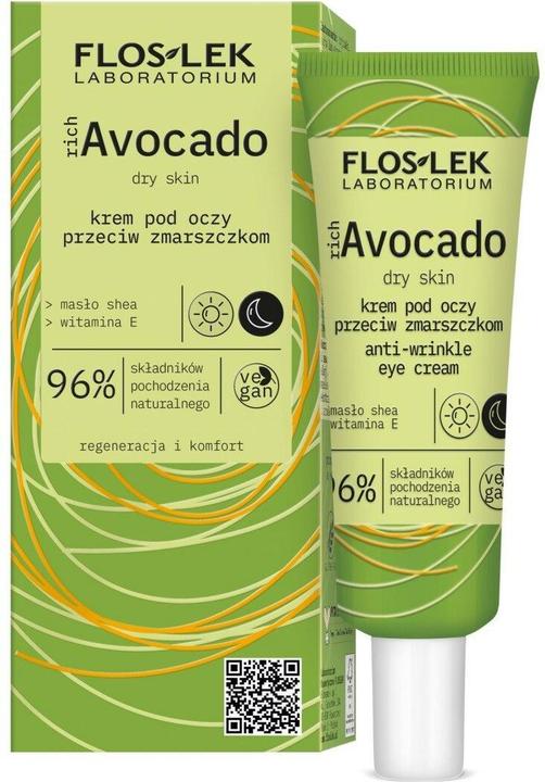 Image du produit Floslek Crème Anti-Rides Avocat Riche pour les Yeux 30Ml (30 ml)