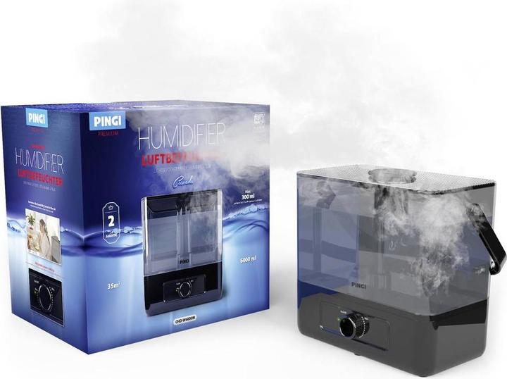 Produktbild Pingi Ultraschall Luftbefeuchter CASCADA PREMIUM, 6 l (35 m²)