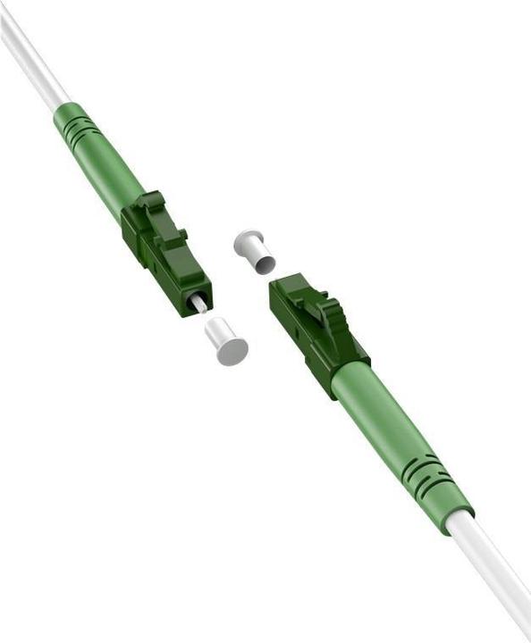 Image du produit Goobay Câble à fibre optique FTTH, monomode OS2 White, blanc simplex, 2 m (CAT7, 2 m)