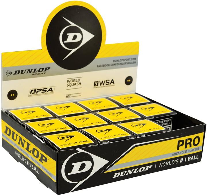 Immagine prodotto Dunlop Palla da squash Pro, confezione da 12