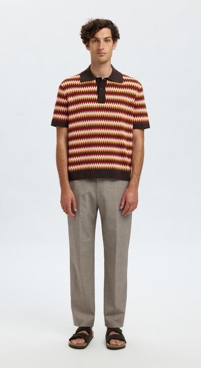 Actual product image Selected Homme Kurzärmeliges Polohemd aus Strick (L)