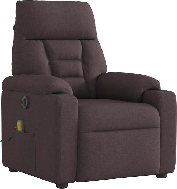 Produktbild VidaXL Massagesessel Elektrisch Dunkelbraun Stoff