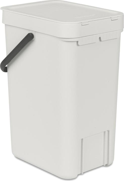 Image du produit Brabantia Poubelle de recyclage Sort & Go 12 l, gris clair (12 l)