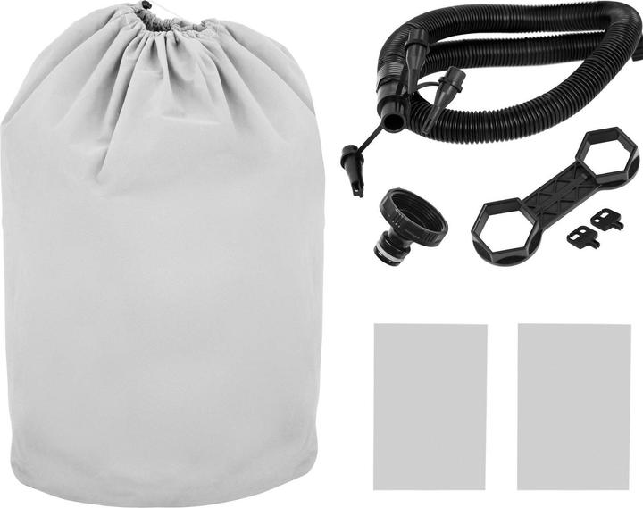 Produktbild Uniprodo Aufblasbarer Whirlpool 4 Personen Outdoor Whirlpool Abdeckung 110 Düsen 600 L (4 Pers.)