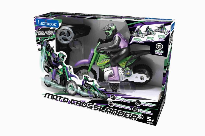Immagine prodotto Lexibook CROSSLANDER Moto telecomandata, 2.4Ghz, per acrobazie estreme, con effetti luminosi