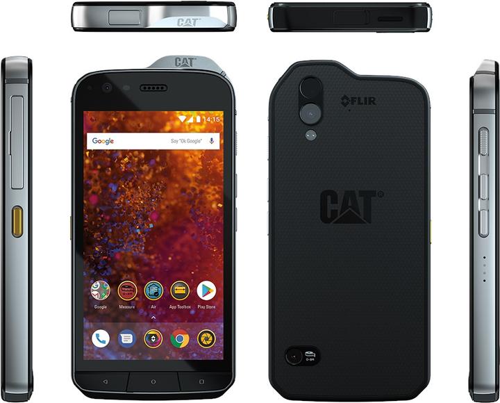 Image du produit Cat S61 (64 Go, Noir / Argent, 5.20", Double SIM hybride, 16 Mpx, 4G)