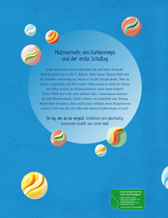 Produktbild Mutmurmeln für den ersten Schultag (Deutsch, Sarah Welk, Caroline Opheys, 2024)