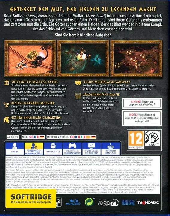 Actual product image THQ Titan Quest, PS4 (PS4, Multilingual)