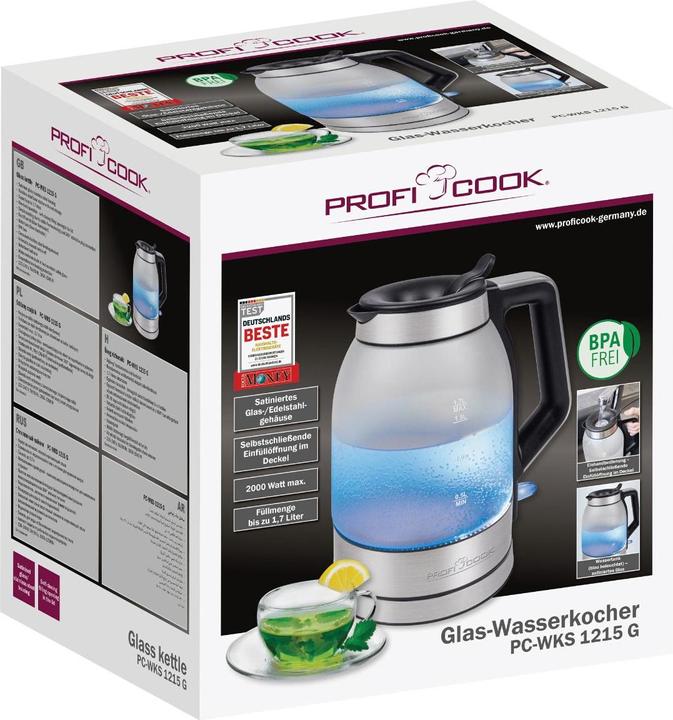 Produktbild Proficook PCWKS 1215 G GlasWasserkocher (1.70 l)