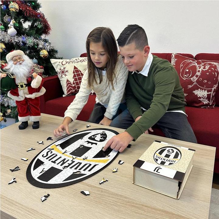 Produktbild Iconic Juventus FC - Retro Logo - Holz Puzzle Grösse M (270 Teile) (270 Teile)