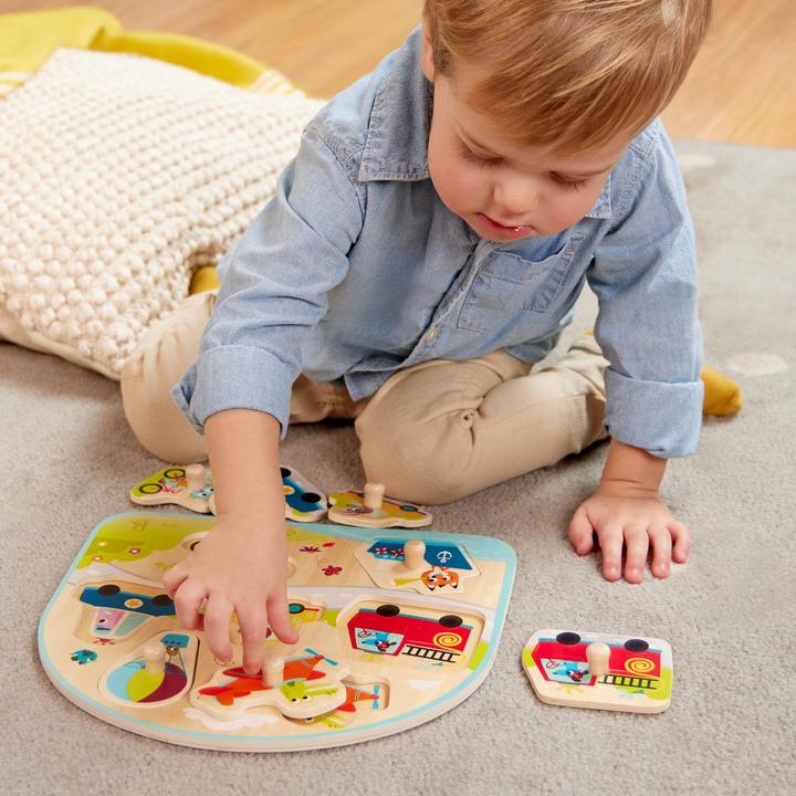 Produktbild B.toys B. Vehicles On The Go - Holzpuzzle Verrückte Fahrzeuge 7-teilig (7 Teile)