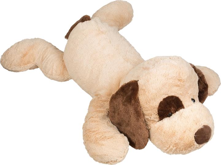 Actual product image Idena Plush dog XXL 100cm light brown
