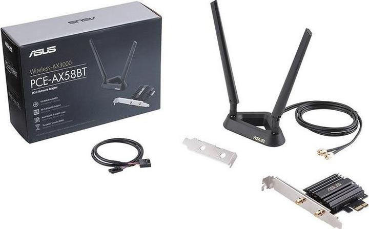 Image du produit ASUS PCE-AX58BT Adaptateur WiFi AX3000 WiFi 6 (Mini PCI Express)