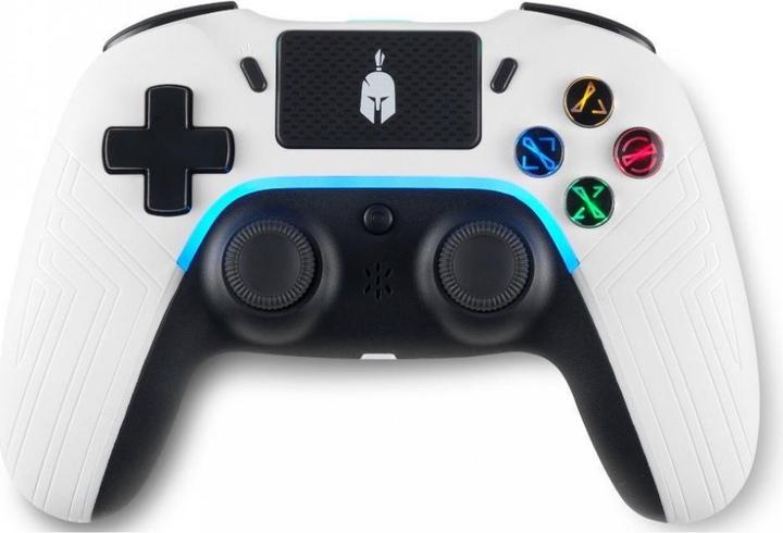 Spartan Gear PS4 Controller black/white wireless Aspis 4 PC wired PS4 wireless (PS4, PC)