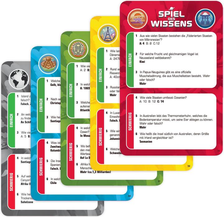 Image du produit Jumbo Jeu de connaissances Autour du monde Jeu de cartes (Allemand)