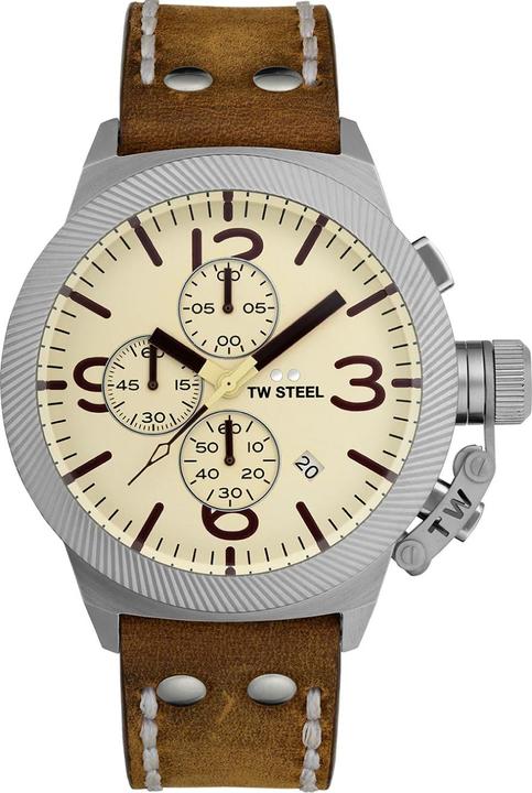 TW-Steel CS104 Canteen Chronograph Herrenuhr 45mm 10ATM (Chronograph, 45 mm)