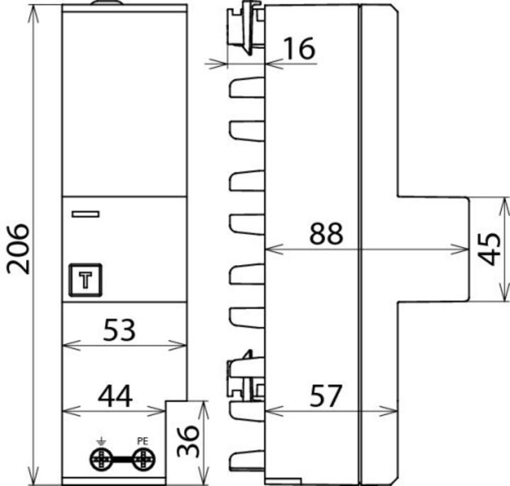 Actual product image Dehn SOEHNE Combination arrestor valve ZP TT 255