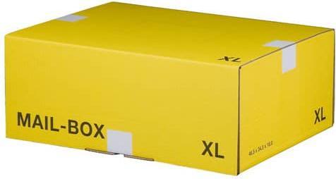 Image du produit Smartboxpro Carton d'expédition de colis MAIL BOX, taille : XL, jaune (46.5 x 34.5 x 18 cm, 1 x)