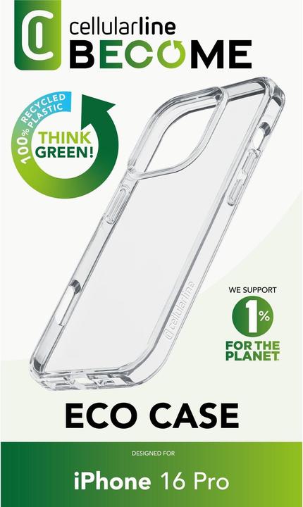 Actual product image Cellularline Become Eco Case (Apple iPhone 16 Pro)