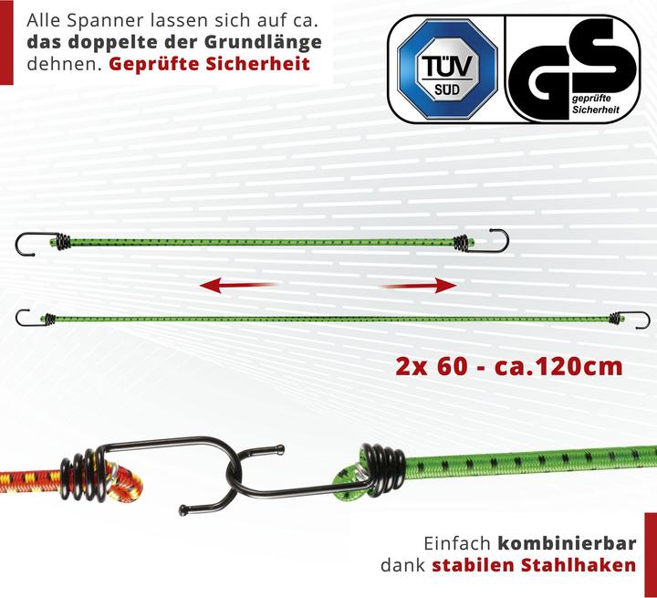 Actual product image Walser Luggage tensioner 60 cm 2 pieces