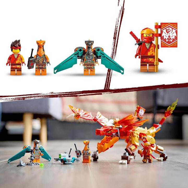 Actual product image LEGO Kai's Fire Dragon EVO (71762, LEGO Ninjago)
