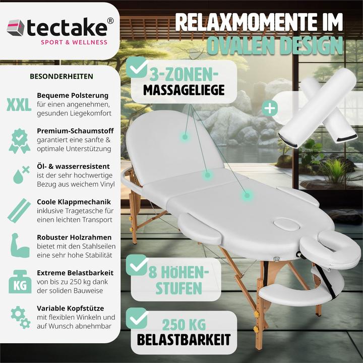 Produktbild tectake Massageliege oval