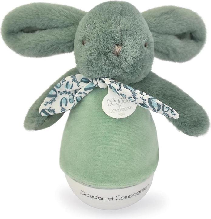 Immagine prodotto Doudou et Compagnie Luce notturna con coniglio musicale, verde salvia 16 cm
