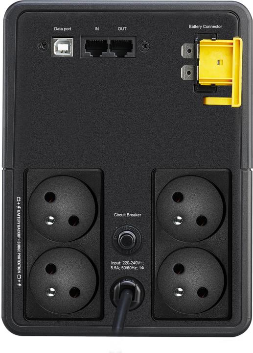 Actual product image APC Back-UPS BX Series BX1200MI-FR - UPS - AC 230 V (1200 VA, 650 W, Line-interactive UPS)