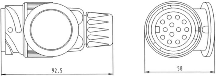 Actual product image Südo ERICH JAEGER plug 13-pin, KS
