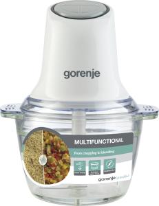 Actual product image Gorenje Chopper - white- 500 W, AC motor, 1 l glass container with measuring scale, rubber feet- Turbota (1000 ml, 500 W)