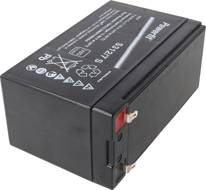 Actual product image Exide Powerfit S312/7 S Blei Akku, Anschluss 4,8, VDS Zulassung (12 V, 7.20 Ah)
