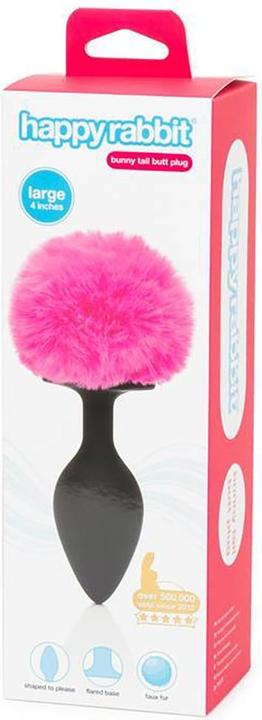 Produktbild Happy Rabbit Non Vibrating Butt Plug Large Black/Pink