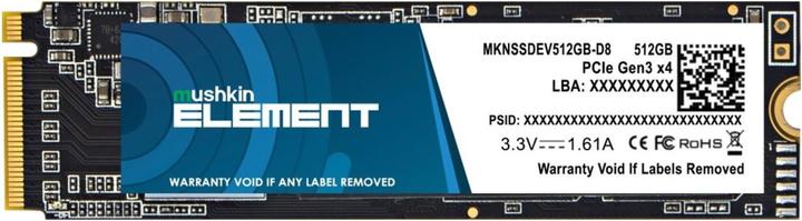 Mushkin SSD Element M.2 512GB PCIe Gen3x4 NVME (512 GB, M.2 2280)