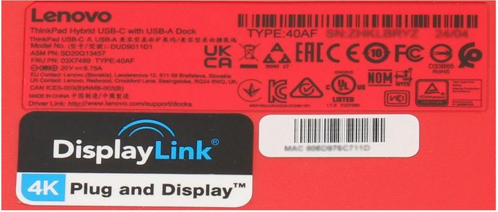Image du produit Lenovo ThinkPad Hybride (USB-C, 10 Ports)