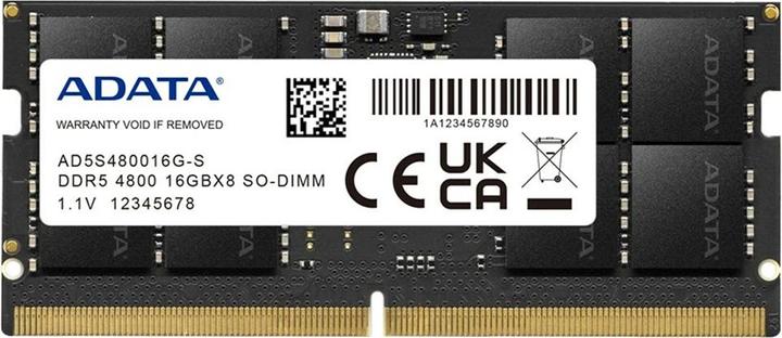 Produktbild Adata SO-DDR5 32GB 4800-40 Premier Single Tray (1 x 32GB, 4800 MHz, DDR5-RAM, SO-DIMM)
