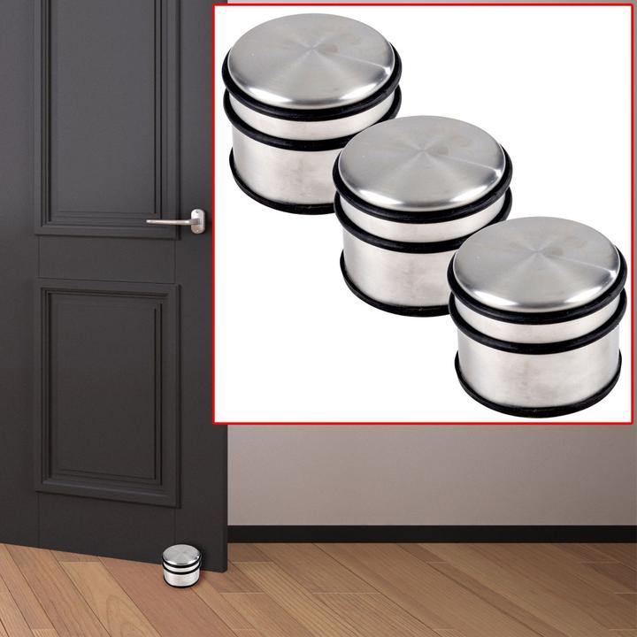 Produktbild Homea Türstopper aus Edelstahl, 3er Set (3 Stück)