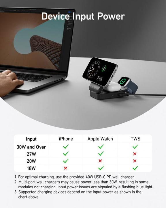 Actual product image Anker MagGo 1 czarna (15 W)