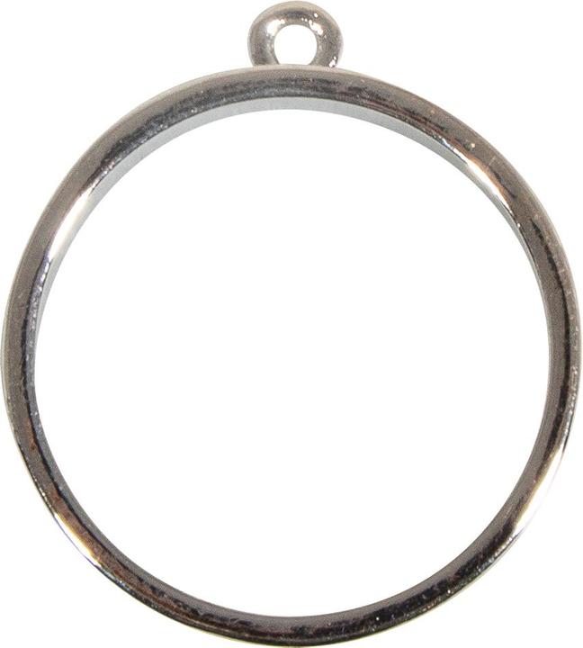 Rayher Metall- Fassung: Anhnger rund, 30mm silber (Metall)
