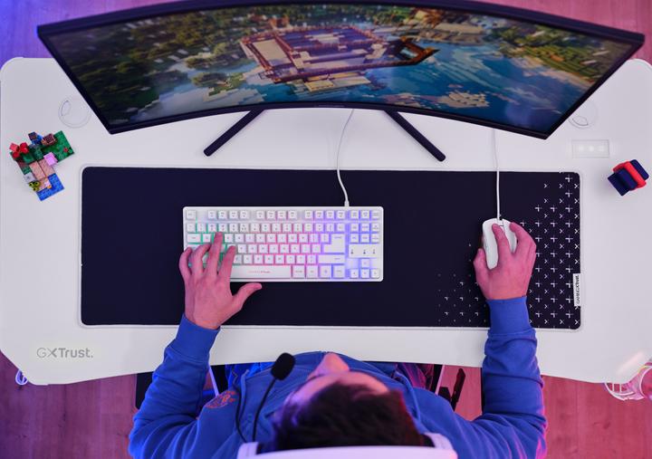 Produktbild Trust GXT 709W LUMINUS Gaming-Schreibtisch