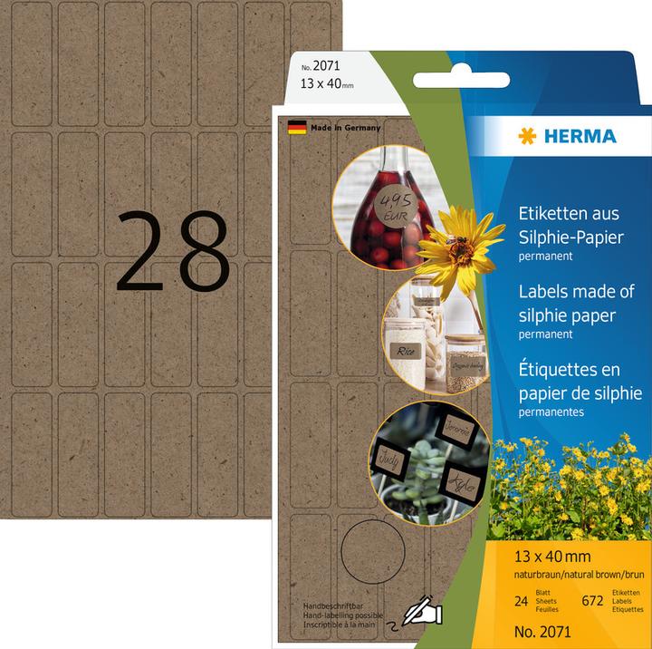 Produktbild HERMA Graspapier Markierungspunkte