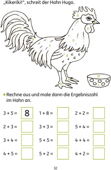 Produktbild Mathe auf dem Bauernhof 1. Klasse (Deutsch, Gisela Specht, Ingrid Hauschka-Bohmann, Florian Huber, 2021)
