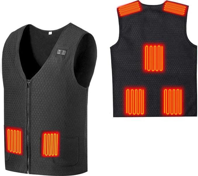 Hermex Heizweste elektrisch beheizbare Weste Thermoweste Unisex 7 Zonen 3XS (3XS)